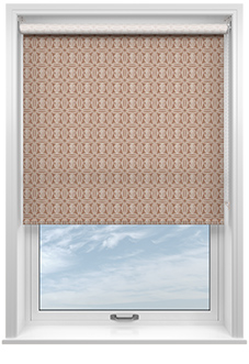 Geometric Tiles, Burnt Orange - Roller Blind
